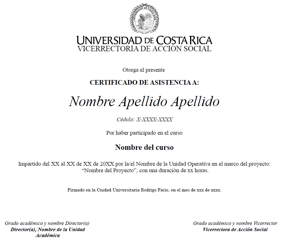 Imagen ejemplo de certificado